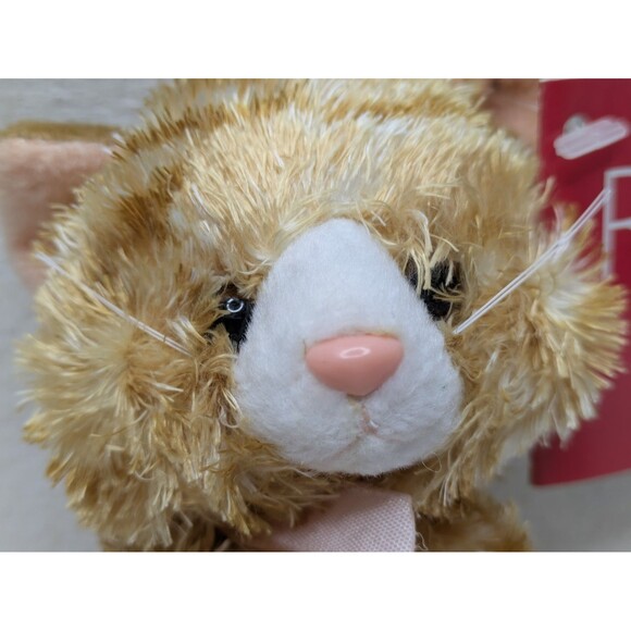 Russ Berrie CHESSIE Orange Tabby Striped Cat Kitten Plush 4" Mini Kitty NWT Rare - Picture 2 of 7